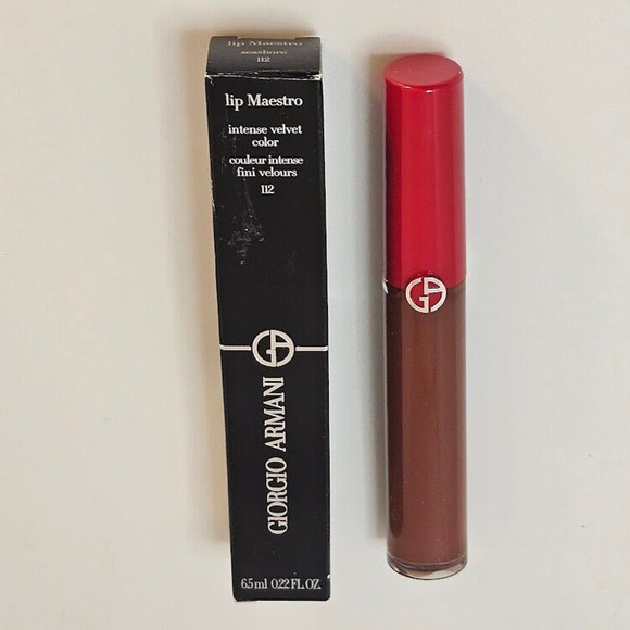 Giorgio Armani Lip Maestro Intense Velvet Color Lipstick, #112 Seashore, 6.5ml - Picture 1 of 13